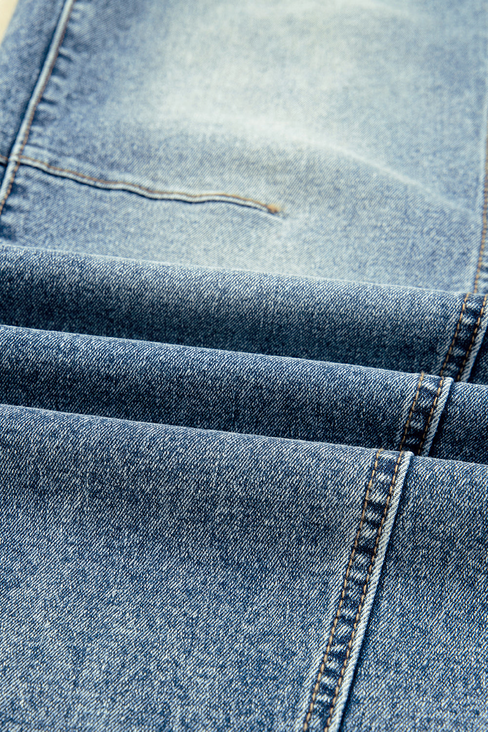 Dusk Blue Vintage Washed Seam Detail Jeans